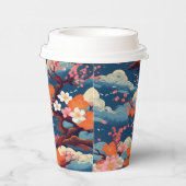 Japans Kimono-patroon Papieren Bekers (Rechts)