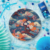 Japans Kimono-patroon Papieren Bordje (Feest)