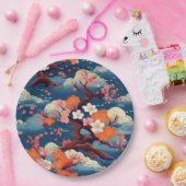 Japans Kimono-patroon Papieren Bordje (Feest)