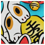 Japans Kimono-patroonweefsel Stof (Close Up)