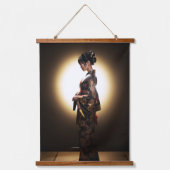 Japans Kimono Silhouet Hangend Wandkleed (Voorkant 2)