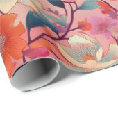 Japans Kimono stof gestileerd wrap Wrapping Paper Cadeaupapier (Rol Hoek)