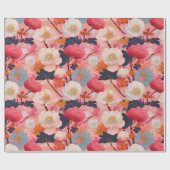 Japans Kimono stof gestileerd wrap Wrapping Paper Cadeaupapier (Vlak)