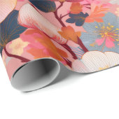 Japans Kimono stof gestileerd wrap Wrapping Paper Cadeaupapier (Rol Hoek)