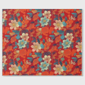 Japans Kimono stof gestileerd wrap Wrapping Paper Cadeaupapier (Vlak)