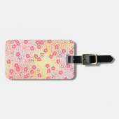 Japans KIMONO textiel, Cherry Blossom Pattern Bagagelabel (Voorkant horizontaal)