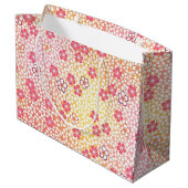 Japans KIMONO textiel, Cherry Blossom Pattern Groot Cadeauzakje (Achterkant Gekanteld)