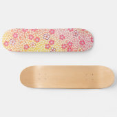 Japans KIMONO textiel, Cherry Blossom Pattern Skateboard (Horizontaal)