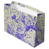 Japans KIMONO textiel, chrysanthemum Groot Cadeauzakje (Achterkant Gekanteld)