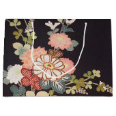 Japans KIMONO textiel, flessenpatroon Groot Cadeauzakje (Voorkant)