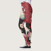 Japans KIMONO textiel, flessenpatroon Leggings (Links)