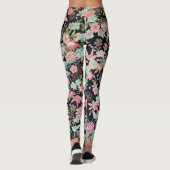 Japans KIMONO textiel, flessenpatroon Leggings (Achterkant)