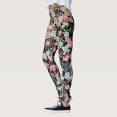 Japans KIMONO textiel, flessenpatroon Leggings (Links)