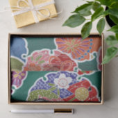 Japans KIMONO textiel, flessenpatroon Tissuepapier (Geschenk)