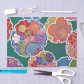 Japans KIMONO textiel, flessenpatroon Tissuepapier (Craft)