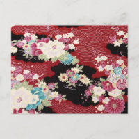 Japans KIMONO textiel, Floral Pattern