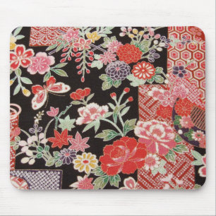 Japans KIMONO textiel, Floral Pattern Muismat