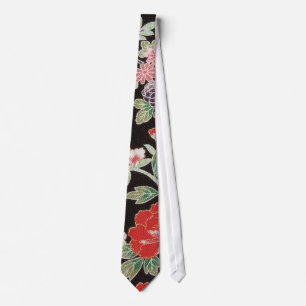 Japans KIMONO textiel, Floral Pattern Stropdas