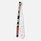 Japans KIMONO textiel, Floral Pattern Stropdas (Achterkant)