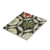 Japans KIMONO textiel, Floral Pattern Tegeltje (Zijkant)