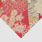 Japans KIMONO textiel, Floral Pattern Tissuepapier (Detail)
