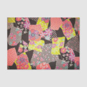 Japans KIMONO textiel, Floral Pattern Tissuepapier (Voorkant)