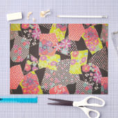 Japans KIMONO textiel, Floral Pattern Tissuepapier (Craft)