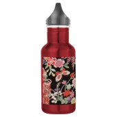 Japans KIMONO textiel, Floral Pattern Waterfles (Links)