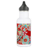 Japans KIMONO textiel, Floral Pattern Waterfles (Rechts)