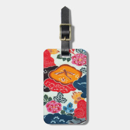 Japans Kimono Textile (Bingata) Bagagelabel