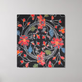 Japans Kimono Textile (Bingata) Canvas Afdruk (Voorkant)