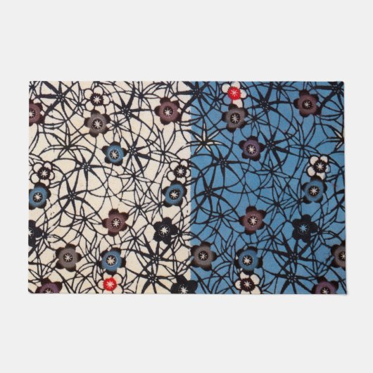 Japans Kimono Textile (Bingata) Deurmat (Voorkant)