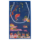  Japans Kimono Textile (Bingata) Klein Cadeauzakje (Achterkant)