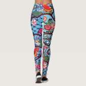 Japans Kimono Textile (Bingata) Leggings (Achterkant)