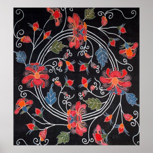  Japans Kimono Textile (Bingata) Poster (Voorkant)