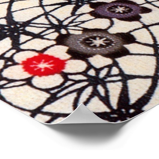  Japans Kimono Textile (Bingata) Poster (Hoek)