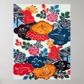  Japans Kimono Textile (Bingata) Poster (Voorkant)