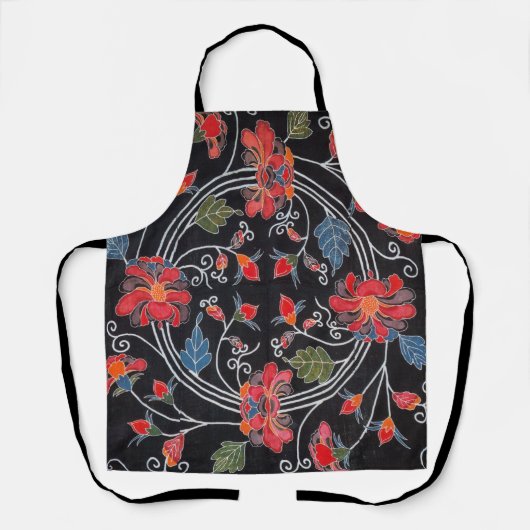  Japans Kimono Textile (Bingata) Schort (Voorkant)