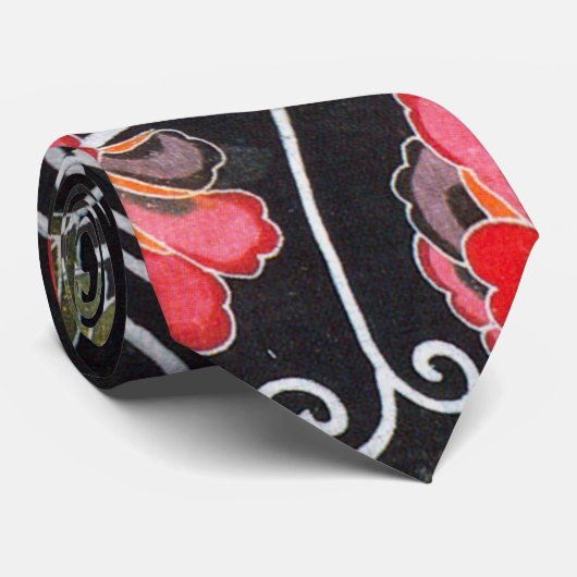 Japans Kimono Textile (Bingata) Stropdas (Opgerold)