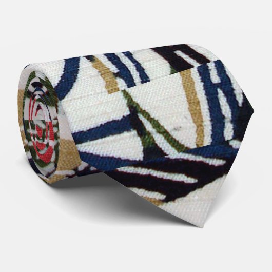  Japans Kimono Textile (Bingata) Stropdas (Opgerold)