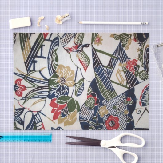 Japans Kimono Textile (Bingata) Tissuepapier (Craft)