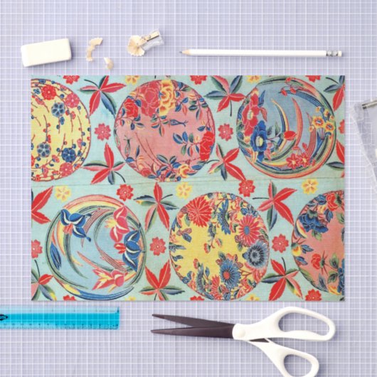 Japans Kimono Textile (Bingata) Tissuepapier (Craft)