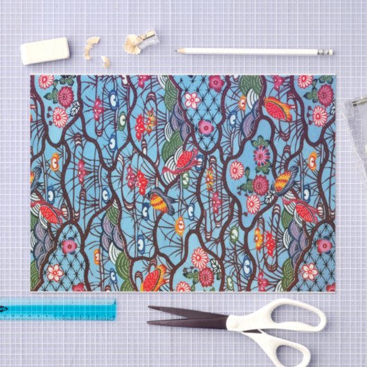 Japans Kimono Textile (Bingata) Tissuepapier (Craft)