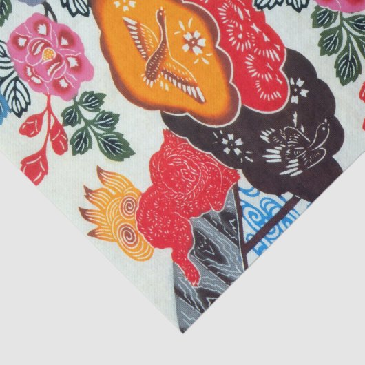 Japans Kimono Textile (Bingata) Tissuepapier (Detail)