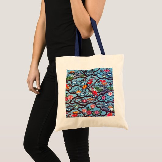  Japans Kimono Textile (Bingata) Tote Bag (Voorkant (product))