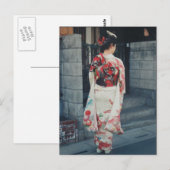 japans kimono vacation briefkaart (Voorkant / Achterkant)