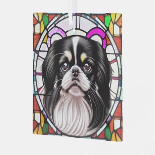 Japans kin "Glas in lood" Glas Ornament (Voorkant links)