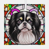 Japans kin "Glas in lood" Glas Ornament (Achterkant)