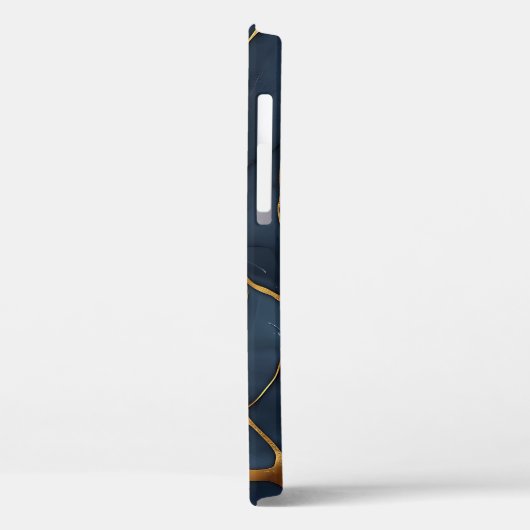 Japans Kintsugi Donkerblauw Case-Mate iPhone Case (Achterkant / Links)