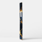 Japans Kintsugi Donkerblauw Case-Mate iPhone Case (Achterkant / Rechts)